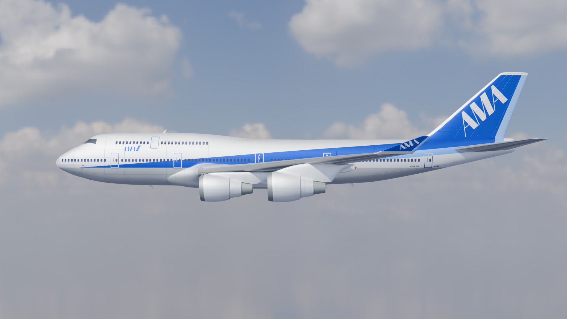 3D B747 Model - TurboSquid 2366741