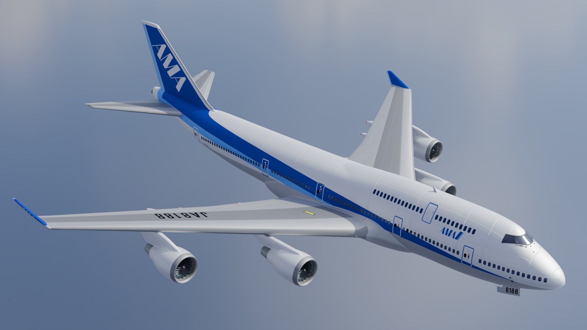 3D B747 Model - TurboSquid 2366741