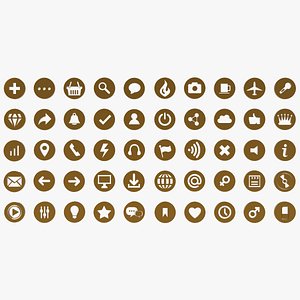 50 Universal Icons Illustration