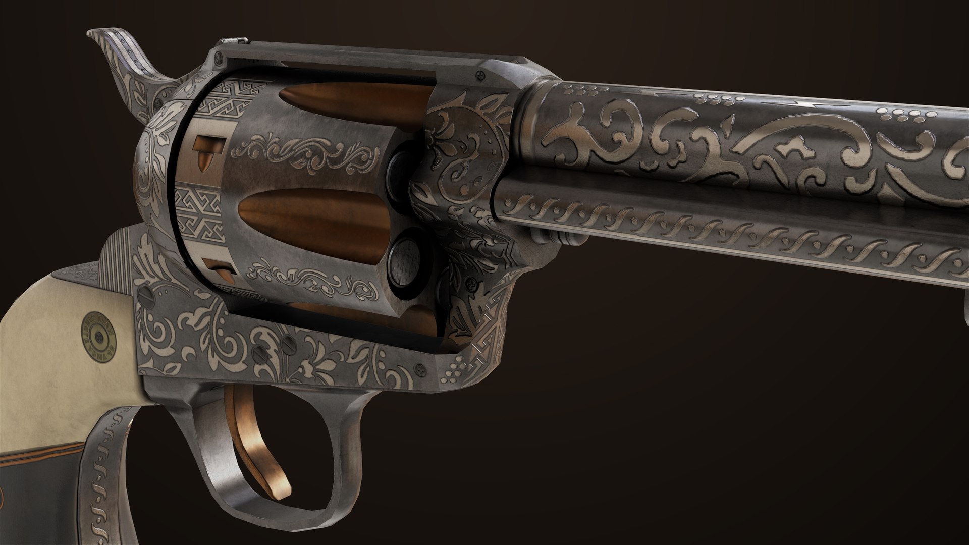Aesthetic Revolver 03 Generic All PBR Unity UE Textures 3D - TurboSquid ...