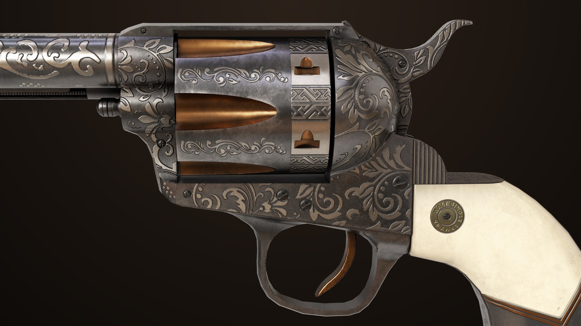 Aesthetic Revolver 03 Generic All PBR Unity UE Textures 3D - TurboSquid ...
