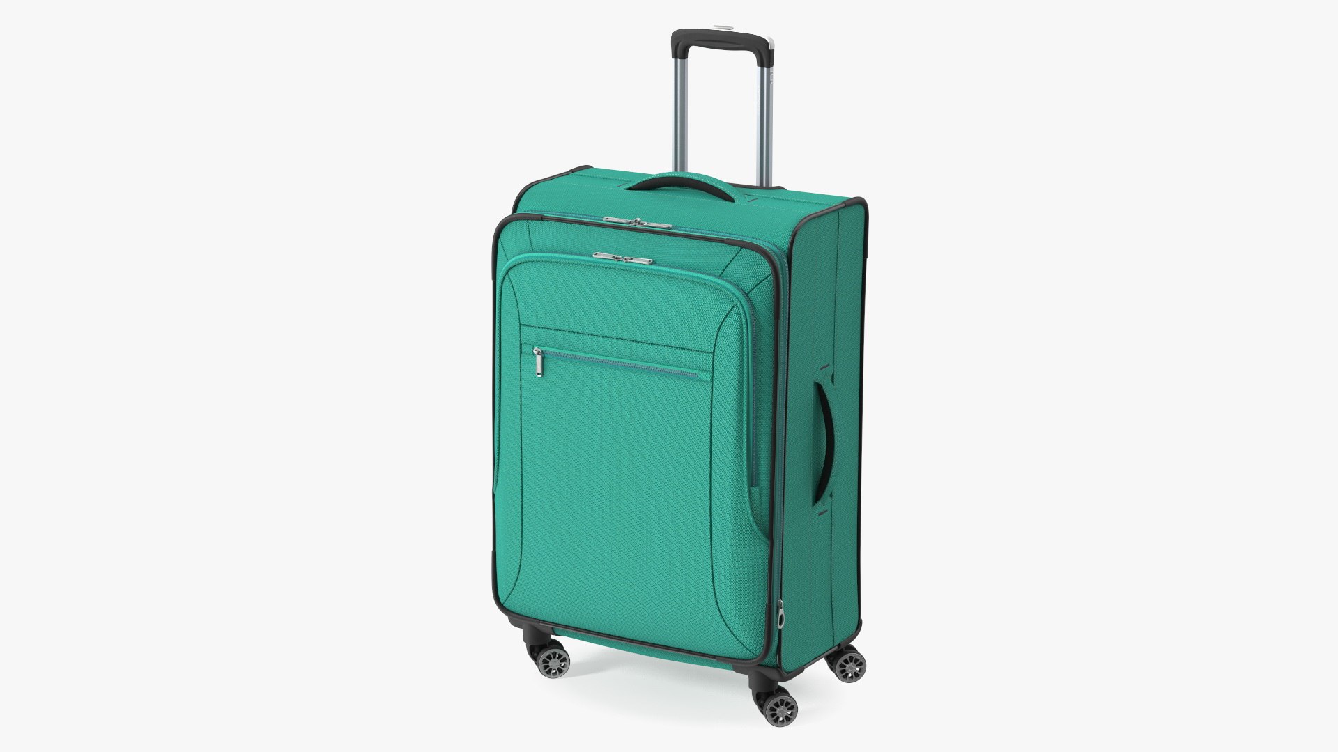 Softside Rolling Luggage Turquoise 3D model preview