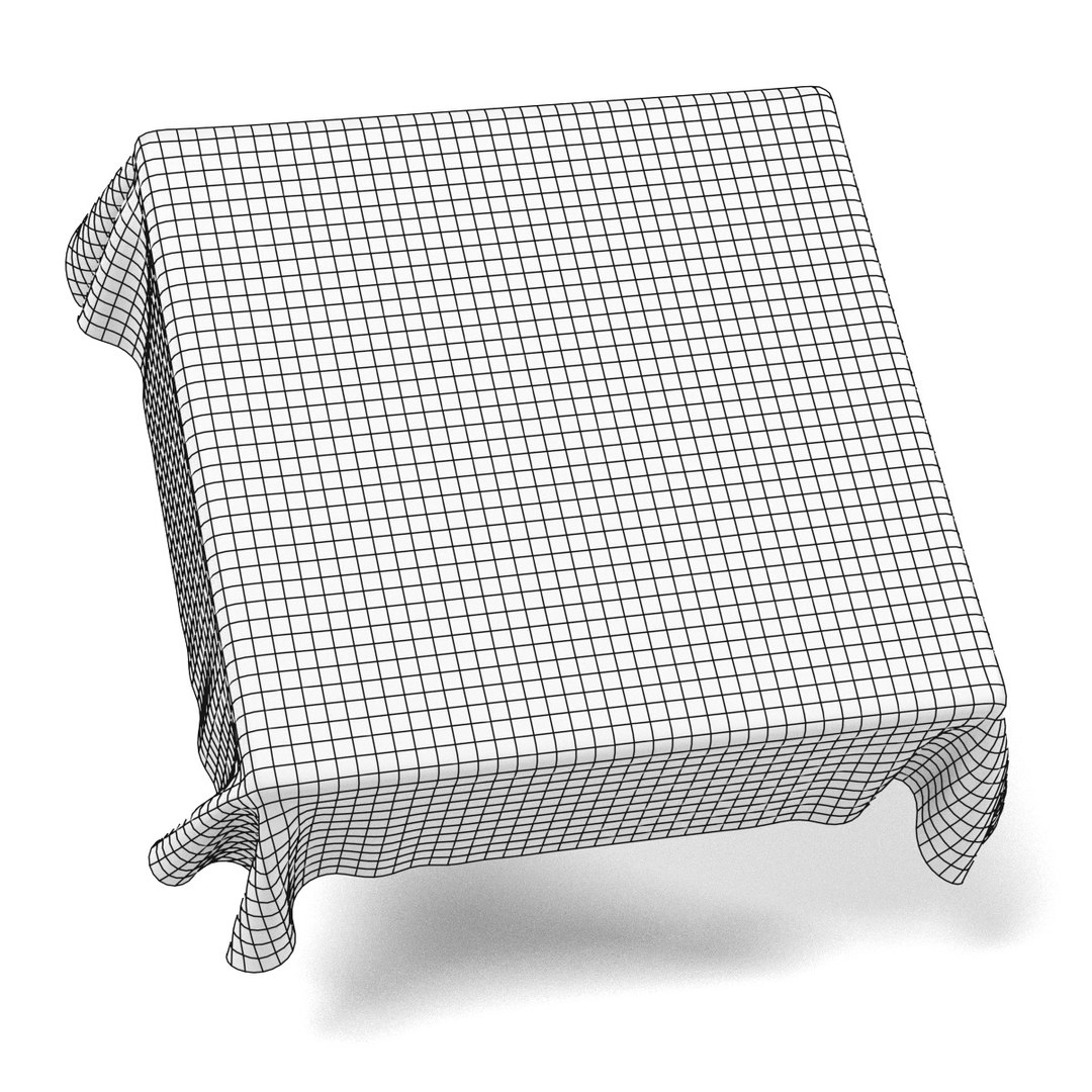 Tablecloth Square 3d Model
