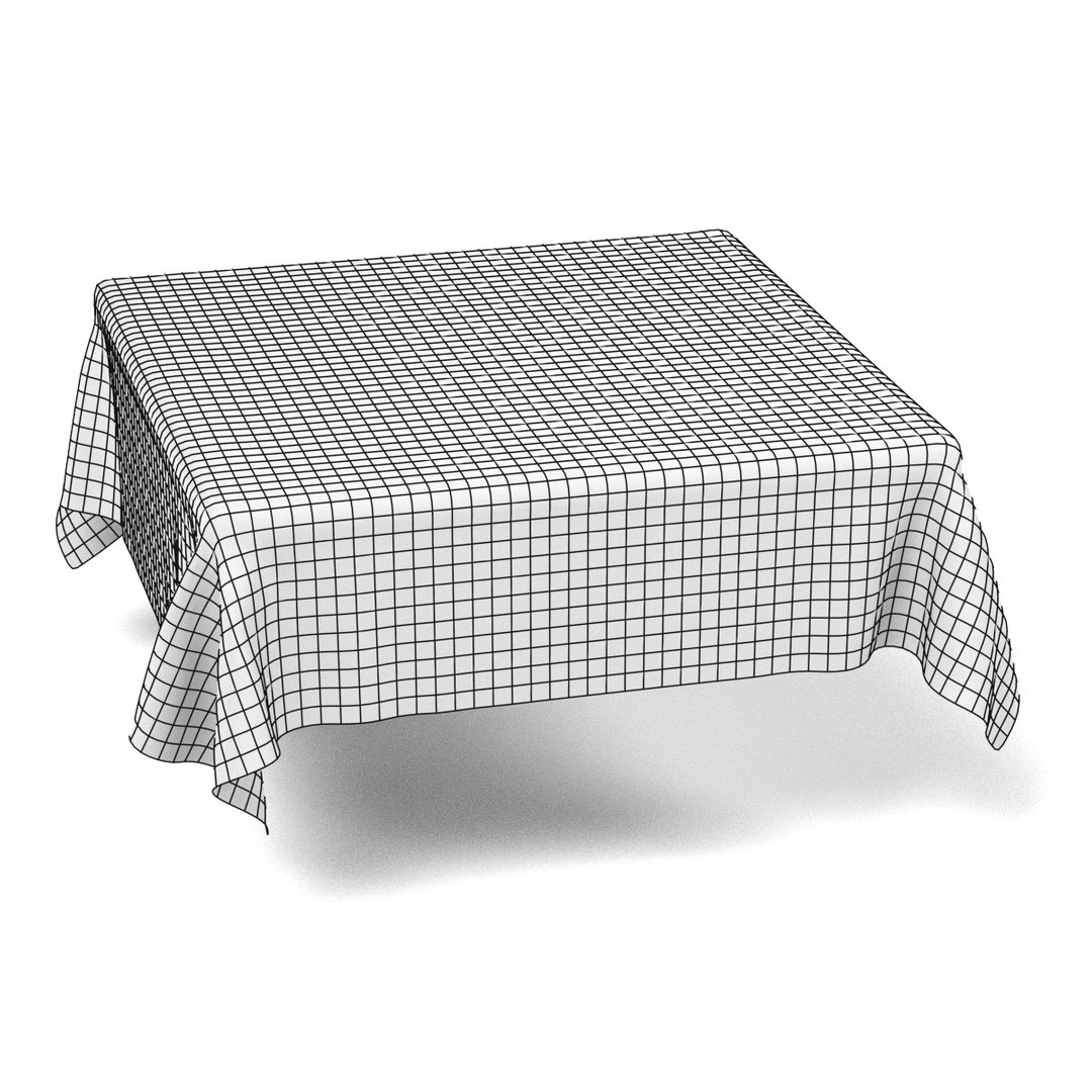 Tablecloth Square 3d Model