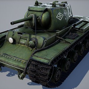 kv-1 tank - games 3D model