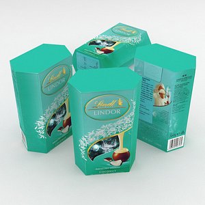 3D lindt lindor cocos cornet