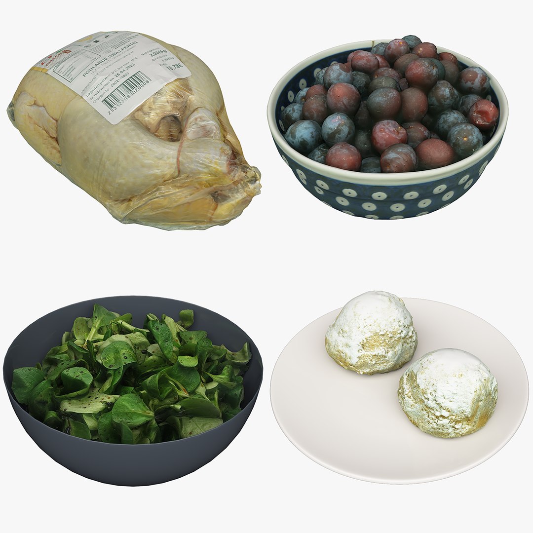 3D Food Collection 17 Mixed - TurboSquid 2107636
