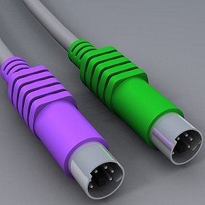 ps2 cable 3d max