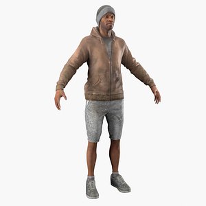 Homeless person 2 3D model