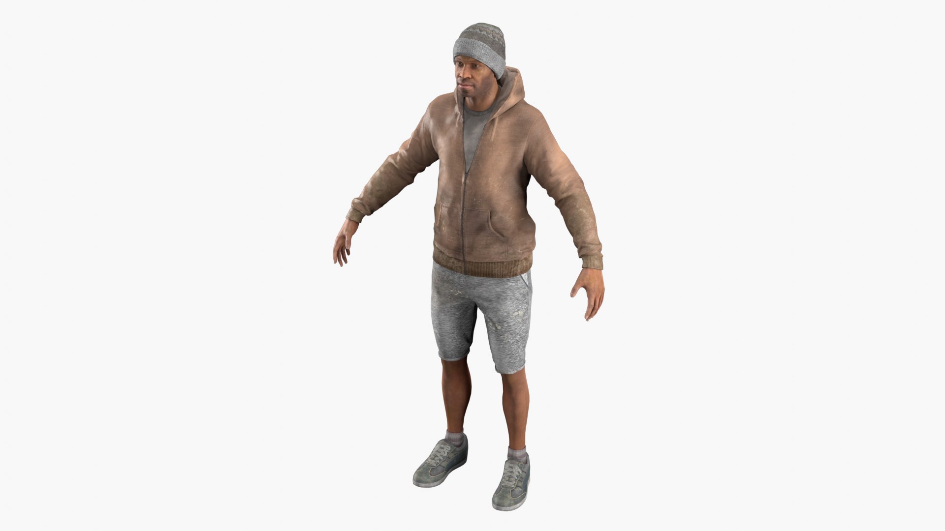 Homeless Person 2 3D Model - TurboSquid 2407045