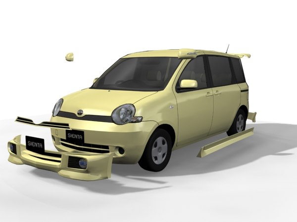 シエンタ　クリスタル　ガラス置物　大 非売品 2代目 トヨタ シエンタ 3D クリスタルペーパーウェイト 彫刻