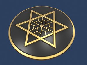 star david medallion 3D model