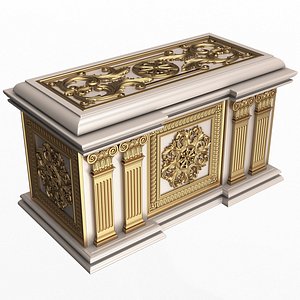 Chest 03 White 3D model