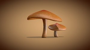 mushroom fungus nature 3D model