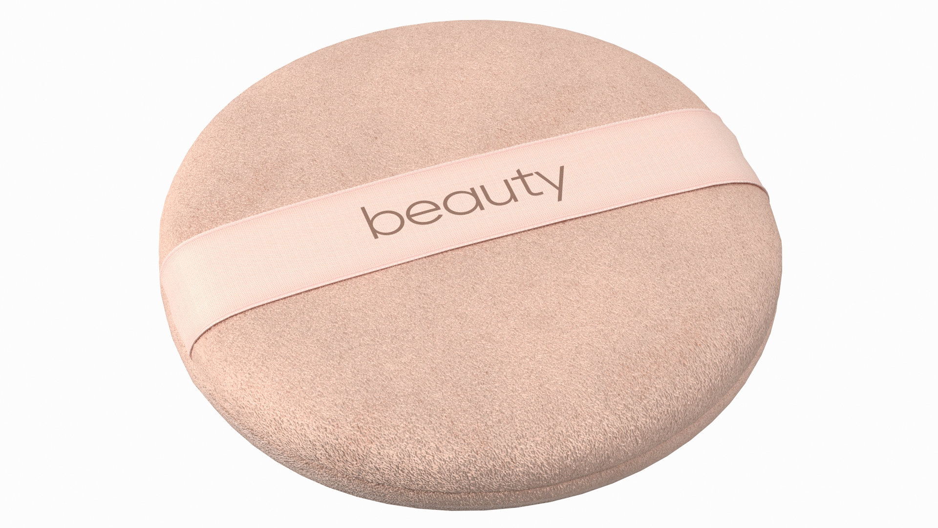 Round Powder Puff With Strap Beige 3D Model - TurboSquid 1835890