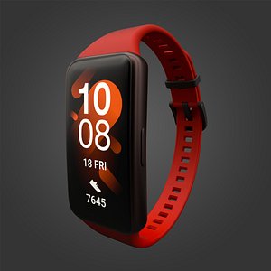 Huawei Band 6 Orange 3D