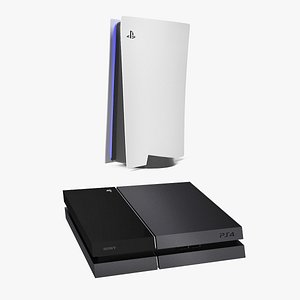 3D sony playstations playing model