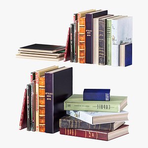3D literature architectural books model
