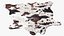Brown and White Spotted Cowhide Rug Fur