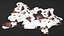 Brown and White Spotted Cowhide Rug Fur