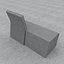 Banc et rue modernes et jardin