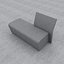 Banc et rue modernes et jardin