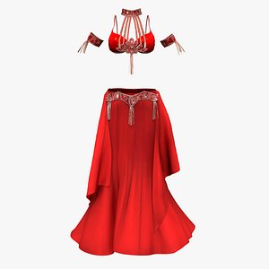 Belly Dance Costume 3D model