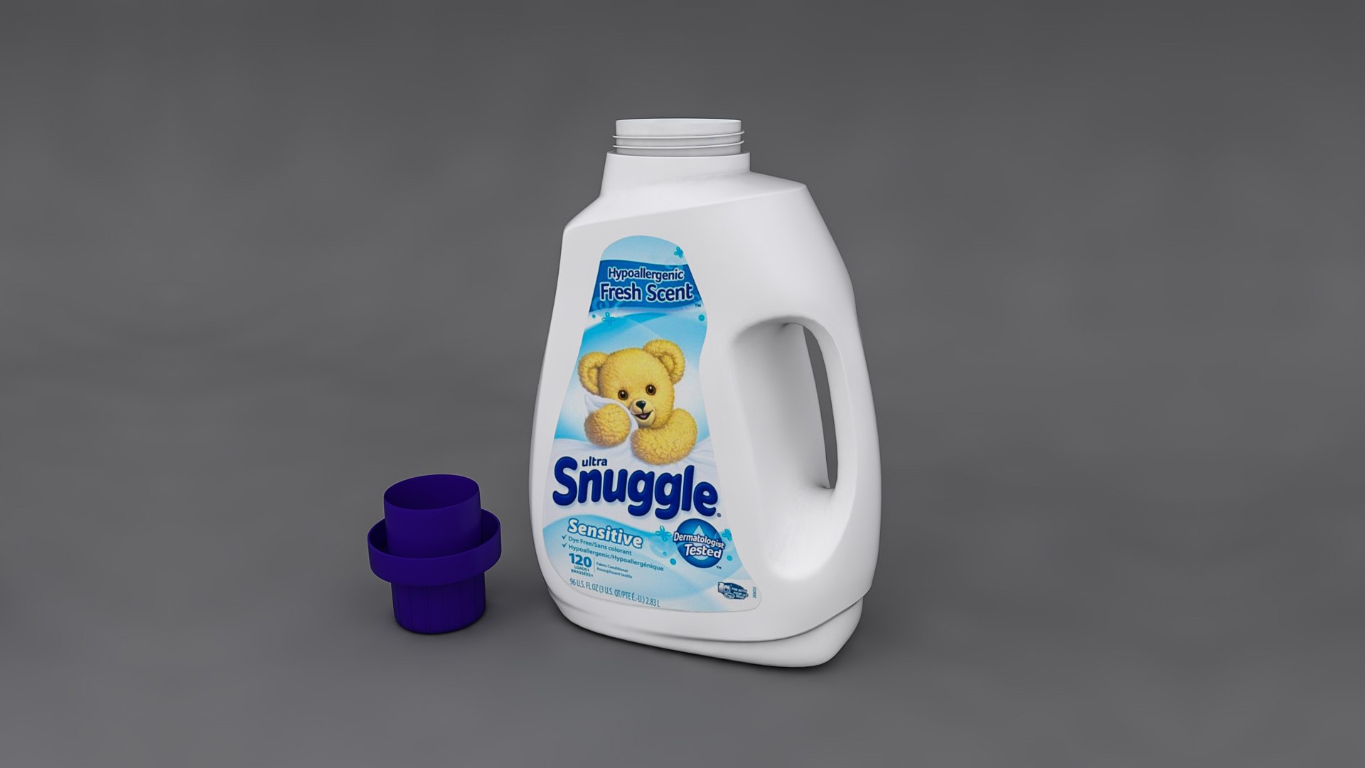 Ultra Snuggle Detergent Bottle 3D Model TurboSquid 1505639
