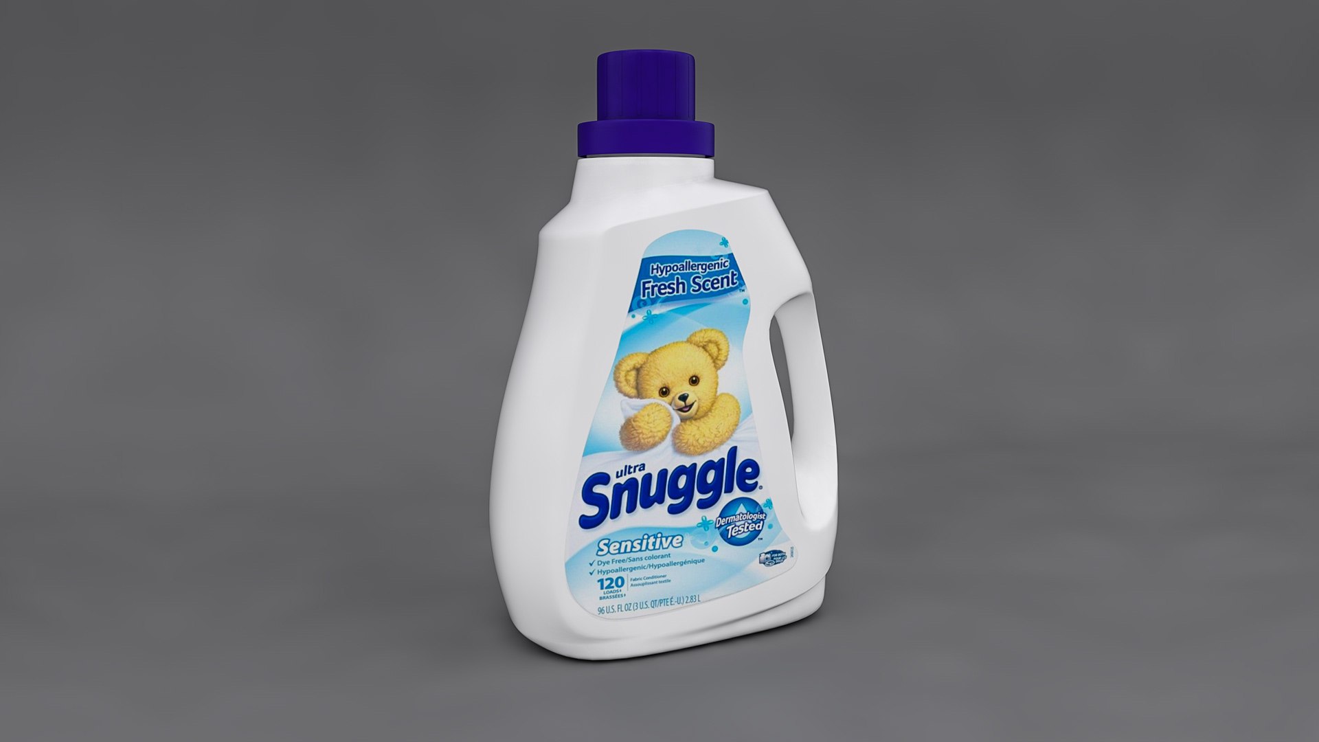 Ultra Snuggle Detergent Bottle 3D Model TurboSquid 1505639