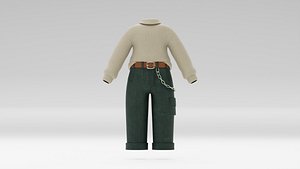 3D Characters Outfit model