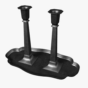 3D model Church Candle Stick Tall VR / AR / low-poly