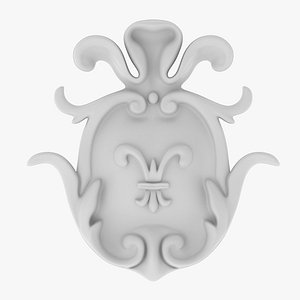 3D Cartouche Ornament 021