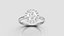 3D Round Brilliant Cluster Ring