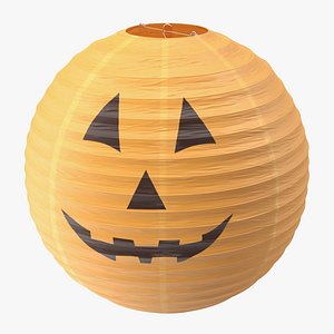 Round Paper Lantern Pumpkin Head