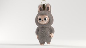 3D LABUBU CHARACTER MASCOT RIGGED