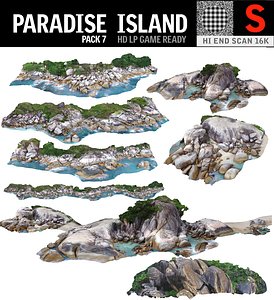 3D paradise island pack 7 model