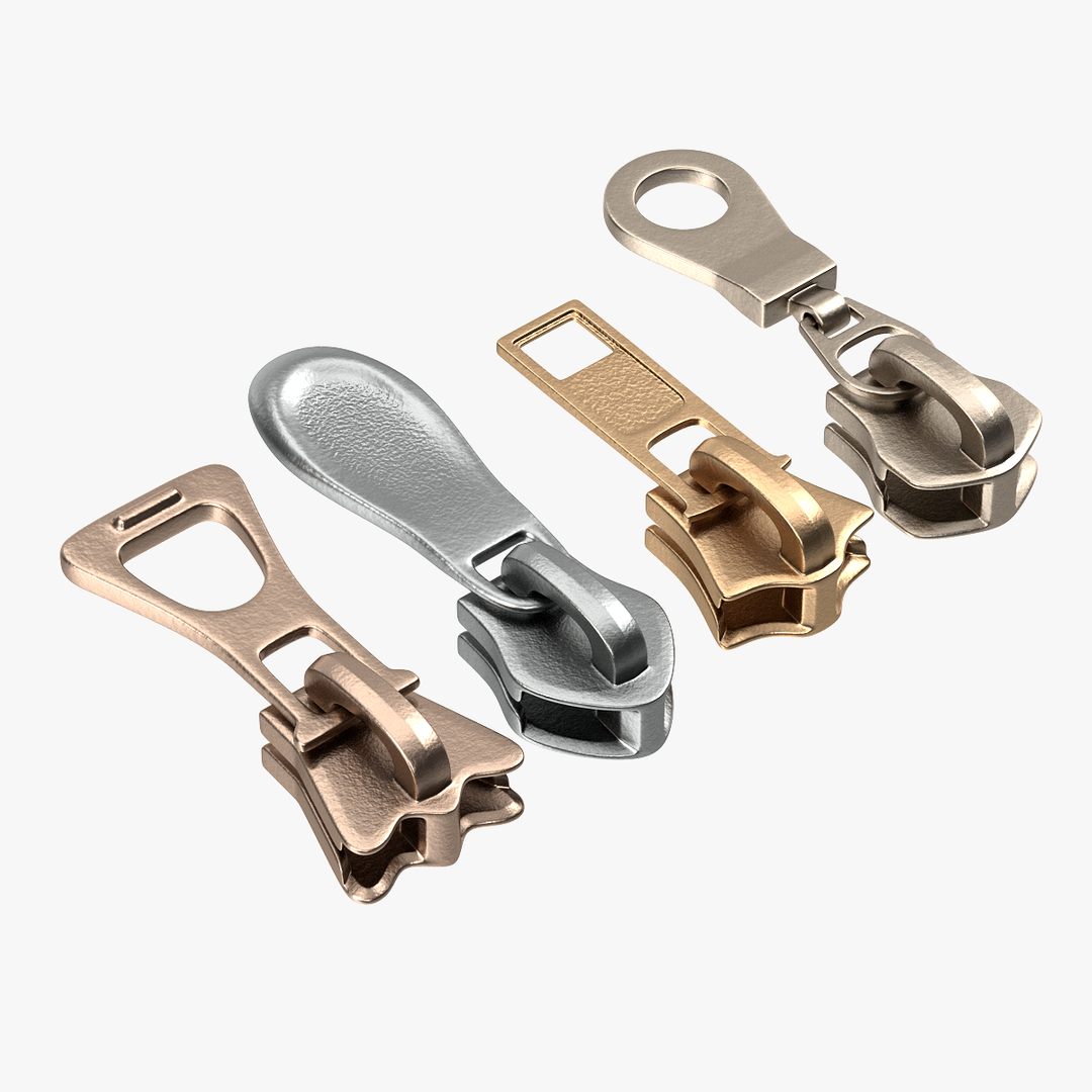 Zipper Sliders 3D Model - TurboSquid 1245493