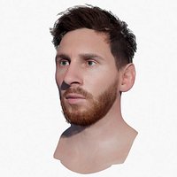 Lionel Messi Head 3d model