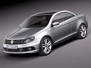 volkswagen eos 2011 3d max