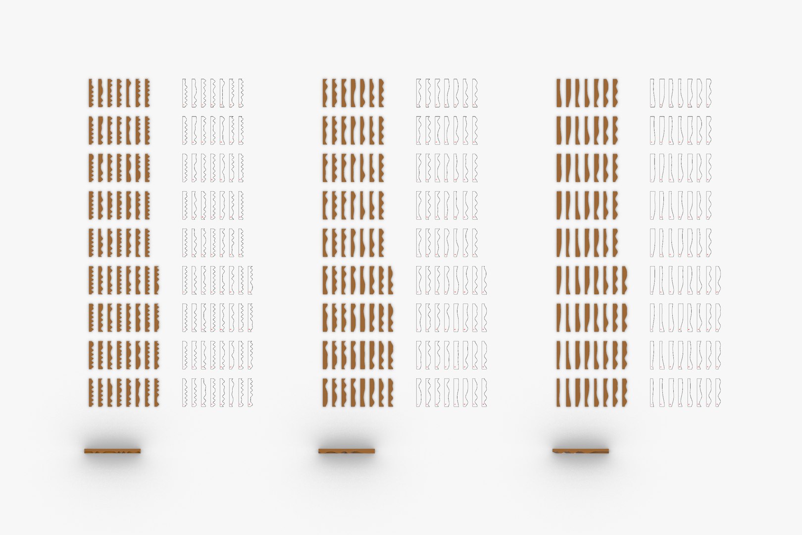 3D Water Ripples Wooden Wall Panels - TurboSquid 1968193