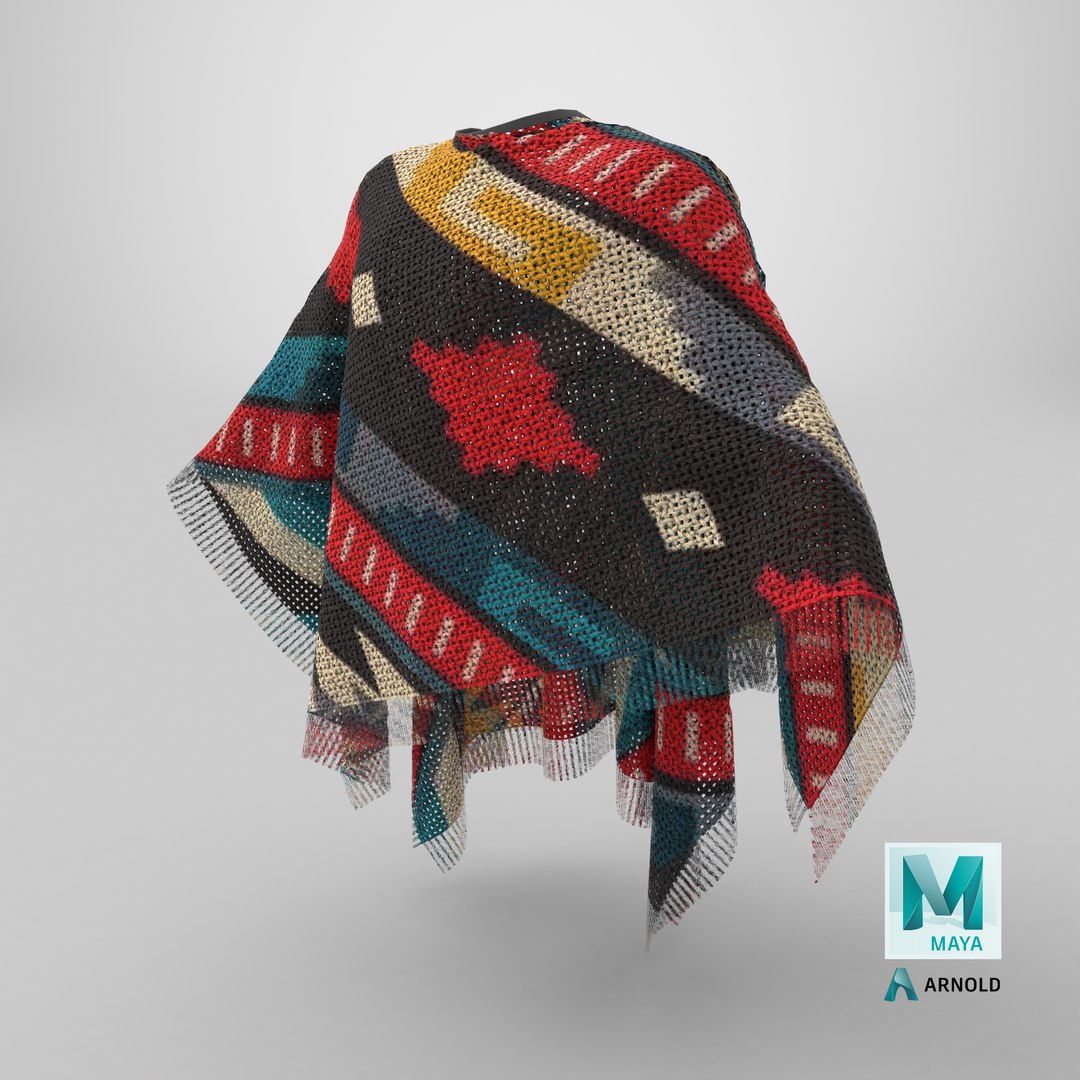 Cowboy Western Poncho 3D model https://p.turbosquid.com/ts-thumb/Cx/AvqNPK/EB/stemcell_maya_arnold_render/png/1768485882/1920x1080/fit_q87/a0eb2481757c0936f56676359db9408a5449ded4/stemcell_maya_arnold_render.jpg