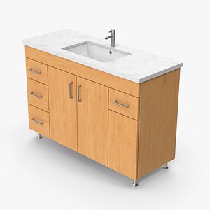 Bathroom Cabinet With Sink 3 d model