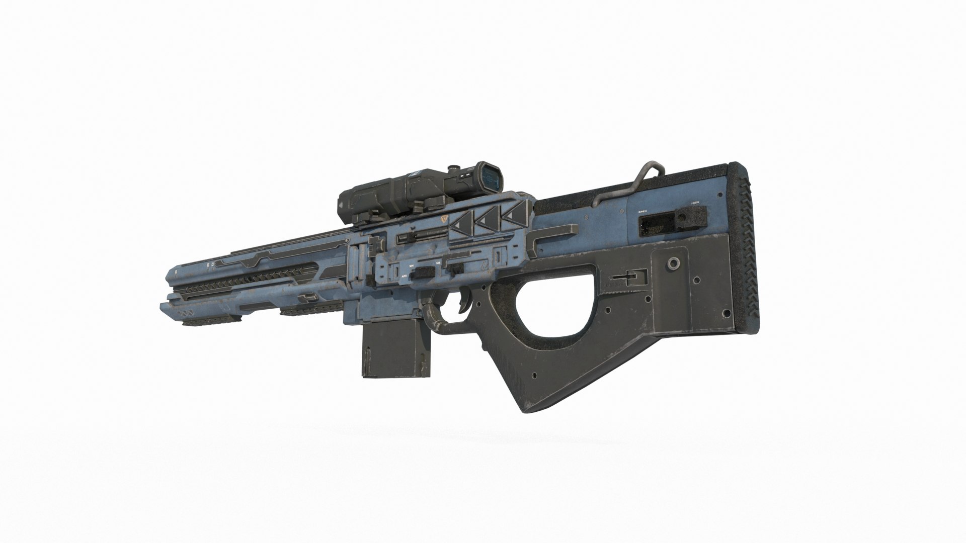 Future sci-fi laser rifle 3D https://p.turbosquid.com/ts-thumb/Cx/GkobOj/uk/2/jpg/1736402946/1920x1080/fit_q87/0e3ff3af95a7b72cd5a8d4a5f90a454d123e730b/2.jpg