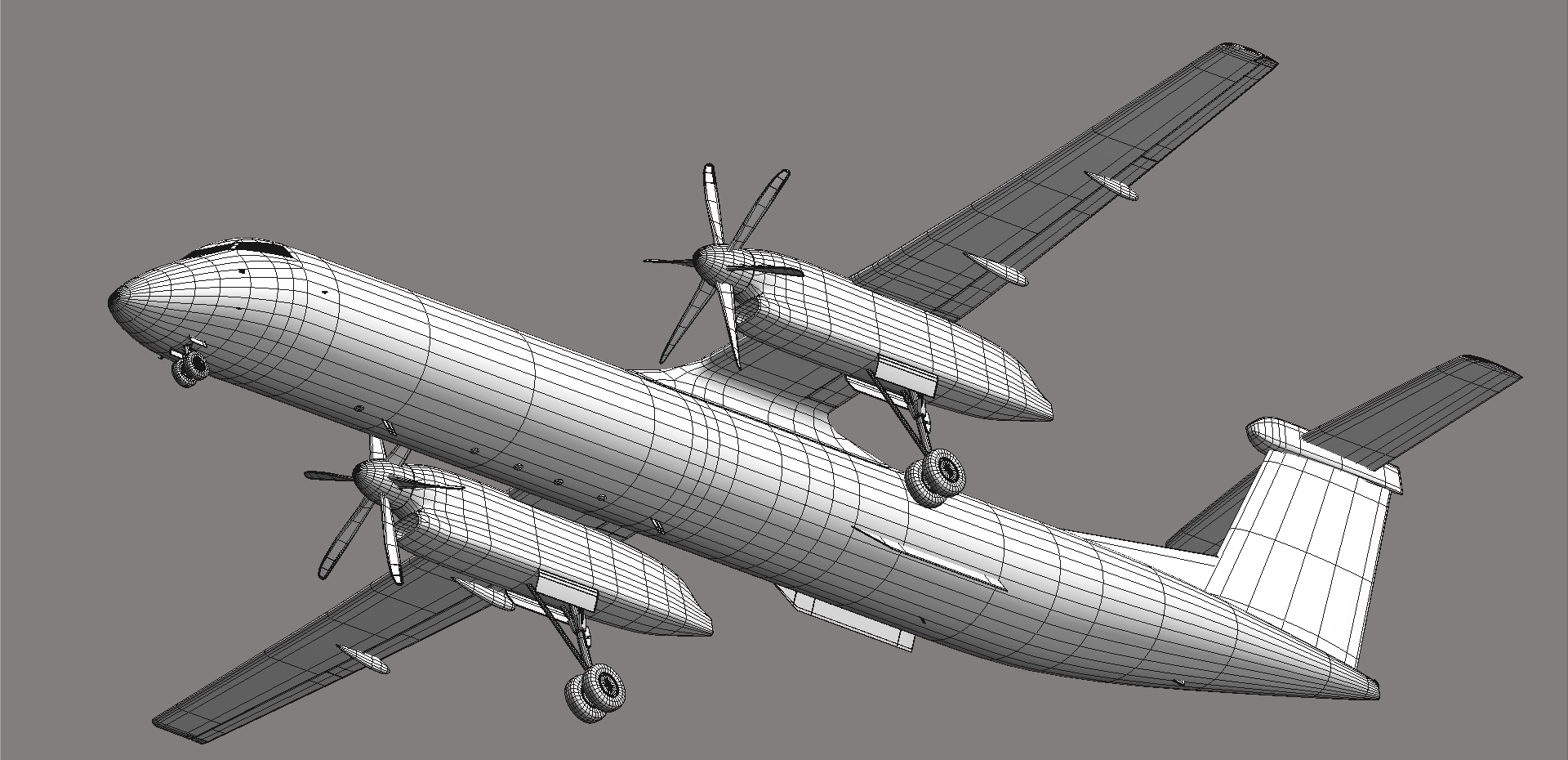 3d-bombardier-dash-8-q400-model