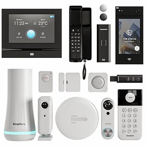 3D Equipment 6 Intercom And Security Set 2 model
