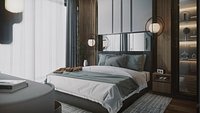 Hill House Interior Scene Bed Room Modern Interior Design
