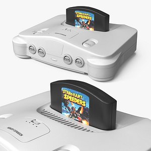 Vintage Console Gaming with Cartridge model