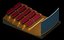 3D Low-poly cinema hall movie theater model model