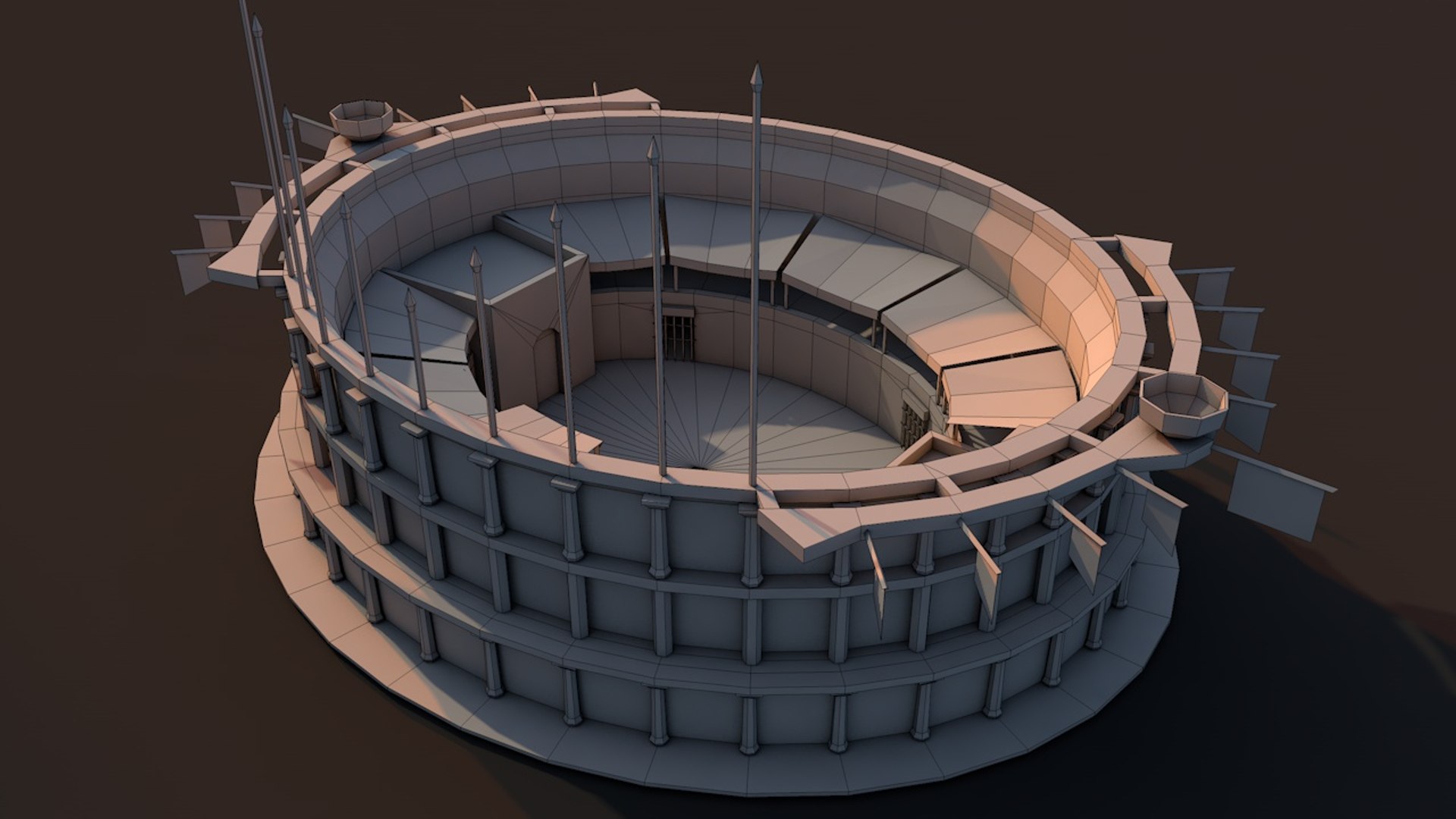 Rome colosseum model - TurboSquid 1339893