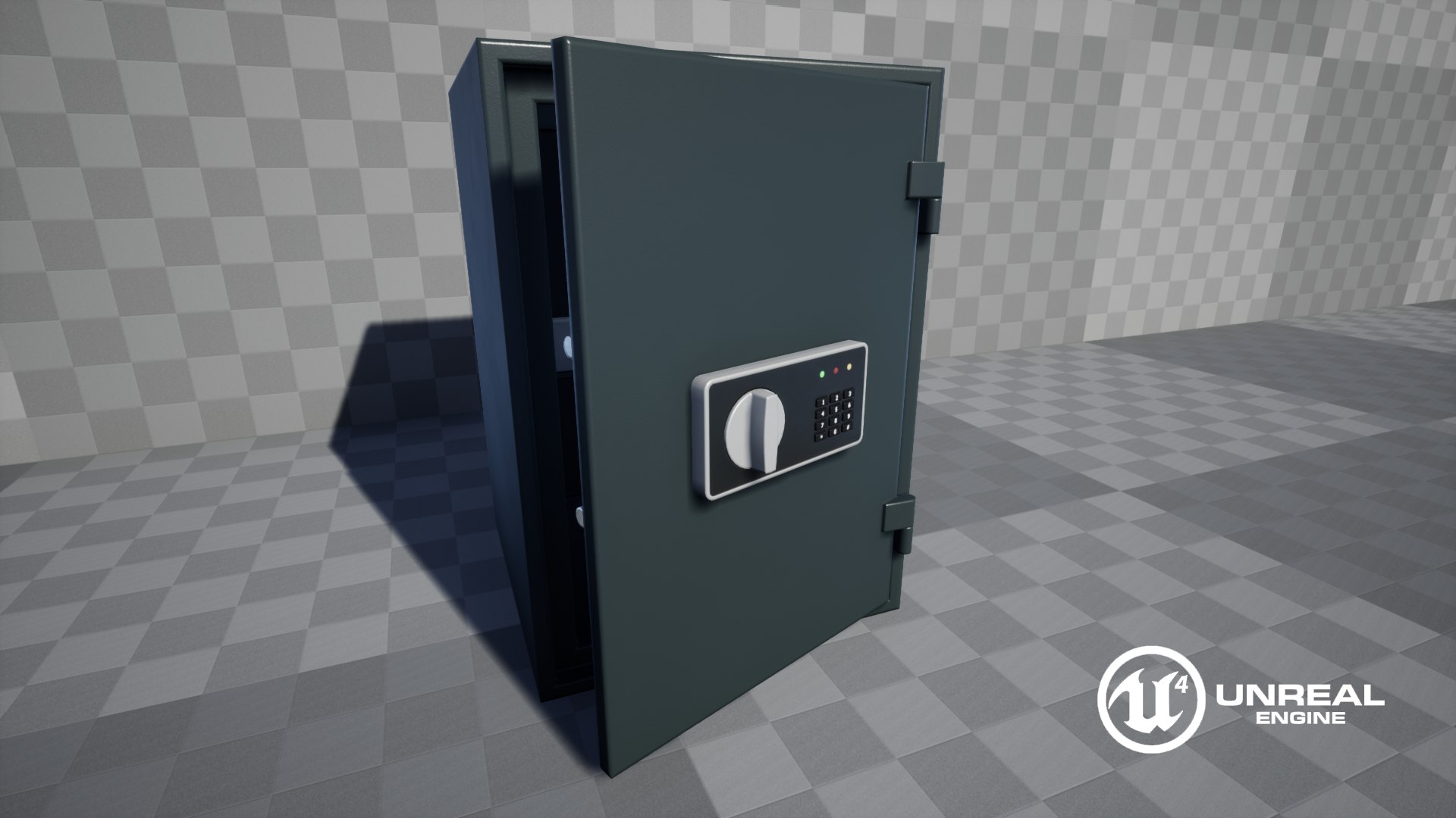 Low-poly safe 3D model - TurboSquid 1557990